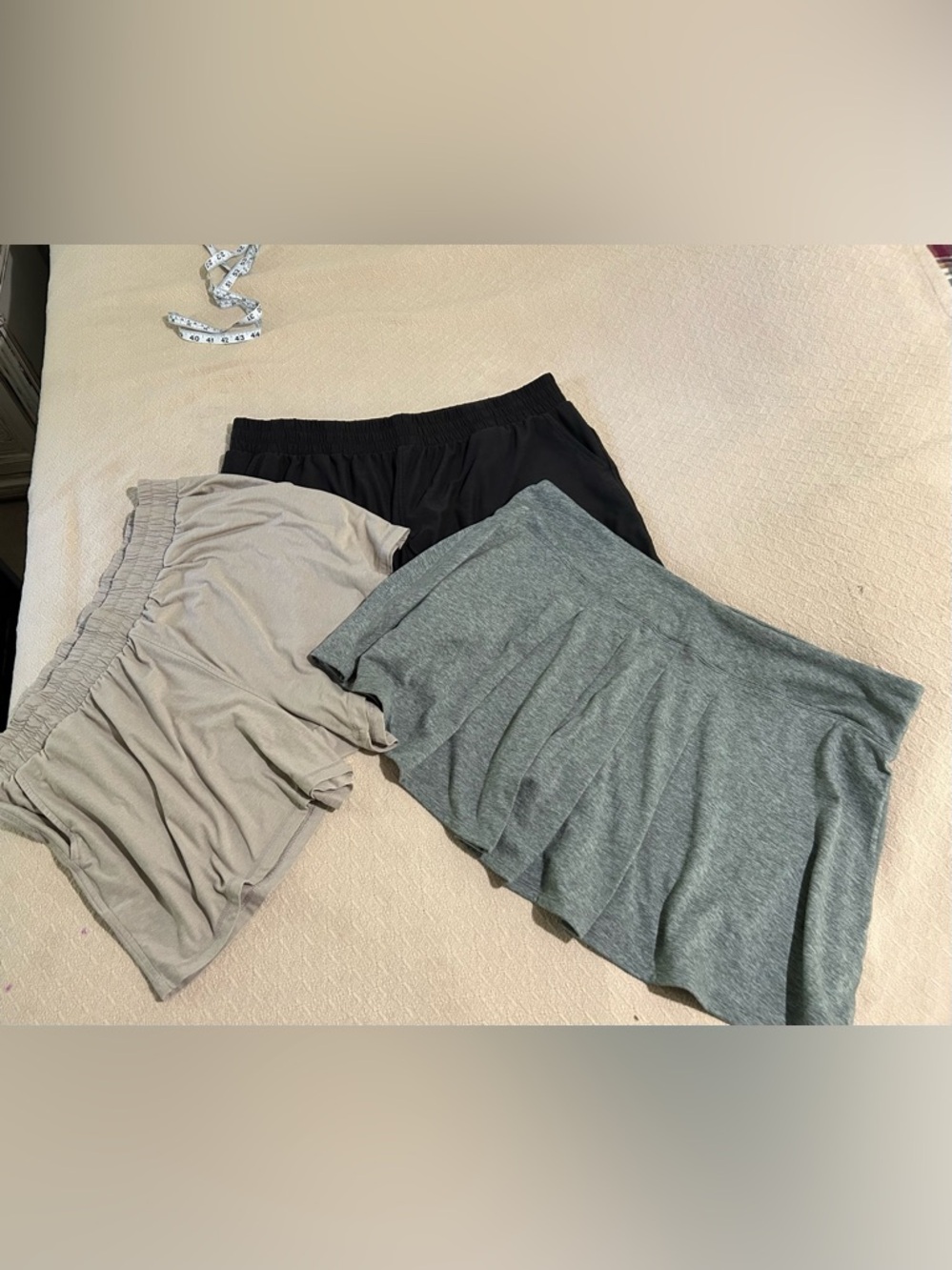 Athletic Works Bundle of 3 Active Bottoms in Taupe, Gray, & Black